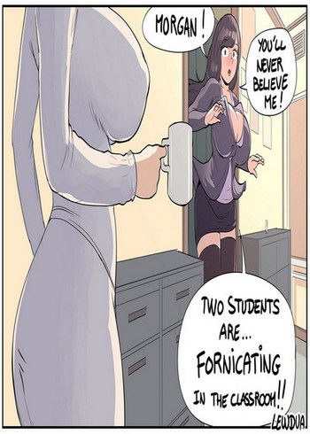 Cartoon Teacher And Schoolgirl Lesbian - Morgan Rosewood And The Literature Teacher Porn Comic - HD Porn Comics